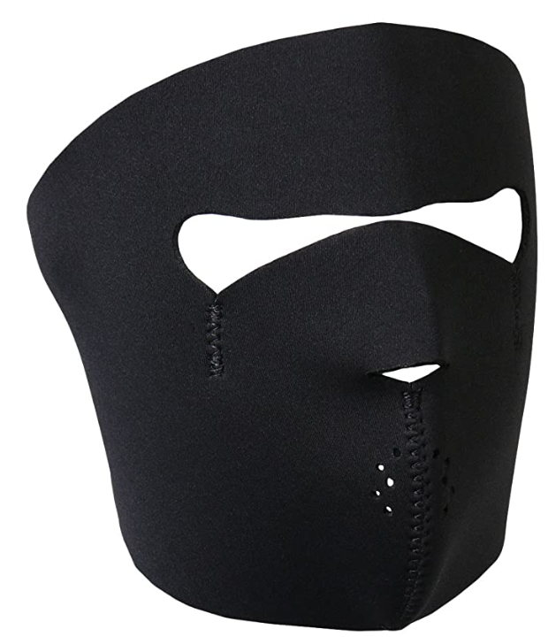 Black Neoprene Face Mask